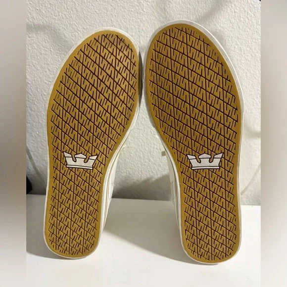 Supra Men's Cream High-Top Sneakers - Picture 5 of 6